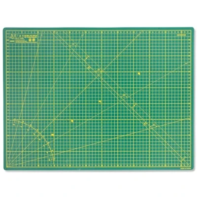Afbeelding van Elan 5 laagse Snijmat Groen A2, Zelfherstellende 3 mm Snijmat, Knutselmat met Dubbelzijdig Raster, Metrische Snijonderlegger voor Quilten, Naaien, Patchworken, Scrapbooken, enz. 60 x 45 cm