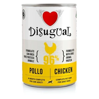 Afbeelding van 6x400g Disugual Adult Kip natvoer voor honden