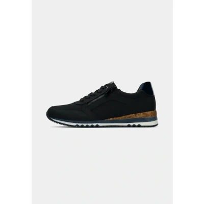 Afbeelding van Marco Tozzi Sneakers laag Dark navy, Dames, Maat: 38, navy Hoogwaardig imitatieleer