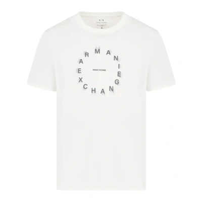 Afbeelding van Armani Exchange Tshirt print, Heren, Maat: Large, Bianco