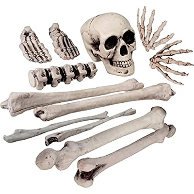 Afbeelding van Boland 12 stuks Doodshoofd en beenderen (40 cm) Piraten;Horror Piraten Horror