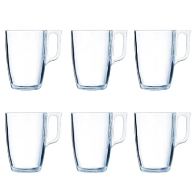 Afbeelding van Mokkenset Luminarc Nuevo (6 pcs) Transparant Glas 400 ml Onderdelen)