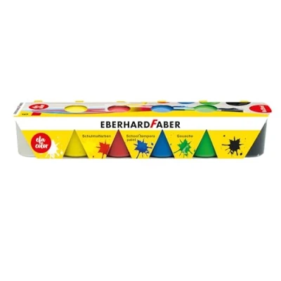Afbeelding van Eberhard Faber Schoolverf tempera 6x25ml ass. kleuren Basis