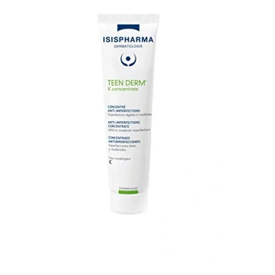 Afbeelding van Isispharma Teen Derm K Concentrate Crème geconcentreerde nachtverzorging tegen onvolkomenheden gemengde tot vettige huid, trendy acne, 30 ml
