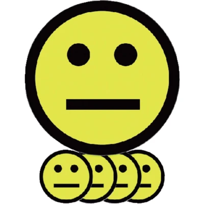 Afbeelding van Magneet smiley 50mm emotie neutraal geel