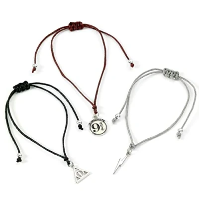 Afbeelding van Harry Potter 3 Adjustable Friendship Bracelet + Charms