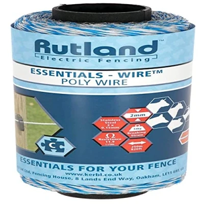 Afbeelding van Rutland Essentials PE draad, 250 m, wit/blauw