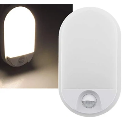 Afbeelding van LED Buitenlamp met Bewegingssensor NIAS Tuinverlichting 3000K Buitenverlichting IP54 Muurlamp/Wandlamp 980lm Wit