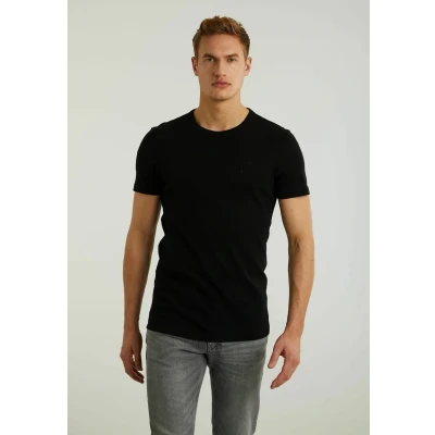 Afbeelding van CHASIN&#039; Baseb Tshirt basic, Heren, Maat: XXL, Black