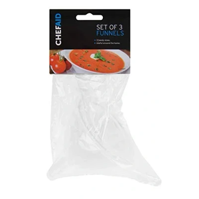 Afbeelding van Chef Aid w1749 trechter, 3 stuks, wit