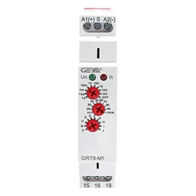 Afbeelding van GEYA 16 A, multifunctioneel tijdrelais, 10 functie AC/DC 12 V 240 V, 1SPDT, controletijdrelais (GRT8 M1, AC/DC12V 240V)