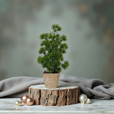 Afbeelding van Micro Kerstboompje Type B Kerstdecoratie 20 cm hoog