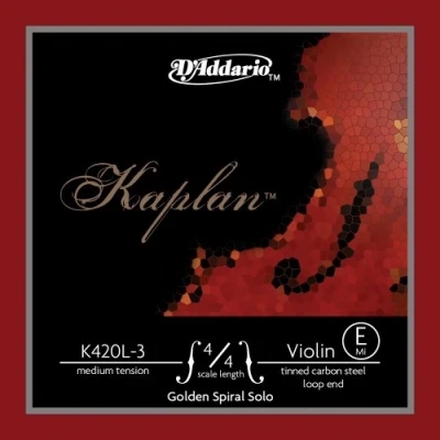 Afbeelding van D&#039;Addario K420L 3 Kaplan Losse E Snaar viool 4/4 Scale Medium