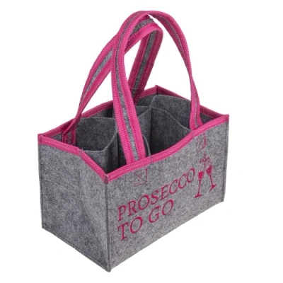 Afbeelding van Prosecco to go vilten tas voor 6 flessen