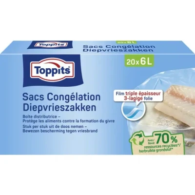 Afbeelding van Toppits Diepvrieszakjes 6 liter 20 stuks