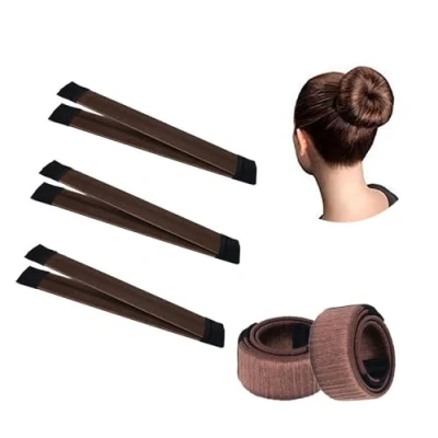 Afbeelding van TRIXES Verpakking met 3 bandjes voor eenvoudig stylen van knot Schoonheidshulp accessoire
