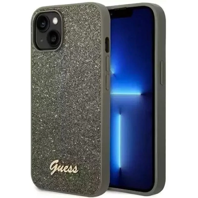 Afbeelding van Guess Glitter TPU Case Groen iPhone 14 Plus hoesje