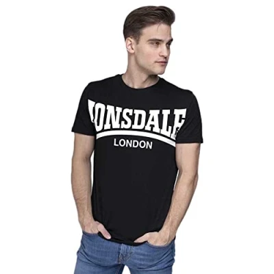 Afbeelding van Lonsdale York T shirt voor heren, Zwart (schwarz)