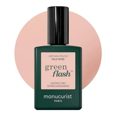 Afbeelding van Manucurist Green Pale Rose semi permanente nagellak Beige Tot 84% biologische ingrediënten 12 gratis nagellak, gemaakt in Frankrijk 15 ml fles