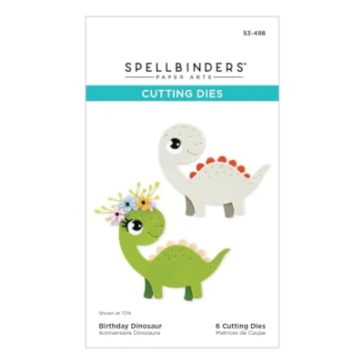 Afbeelding van Spellbinders Birthday Dinosaur Etched Dies (S3 498)