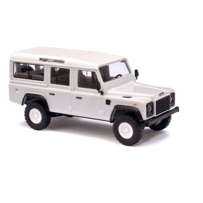 Image de Busch 50300 Land Rover Defender White HO Scale Model Vehicle