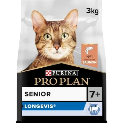 Afbeelding van 3x3kg Senior 7+ Longevis Rijk Aan Zalm Purina Pro Plan Kattenvoer