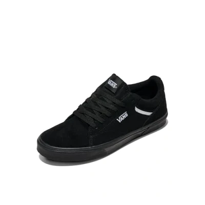 Image de Vans Homme Baskets En Daim Seldan, Black/Black, 45 EU