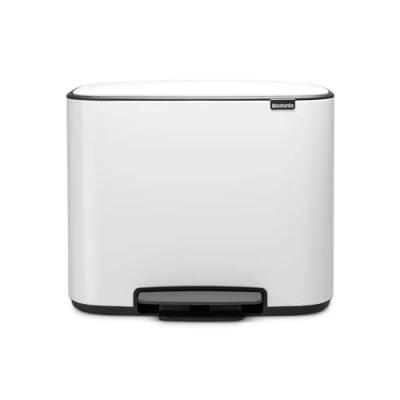 Afbeelding van Brabantia Bo Prullenbak 11 + 23 liter Afvalscheiding White