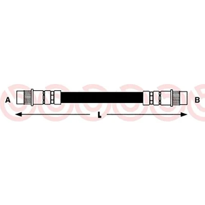 Afbeelding van Brembo Remslang T 68 017