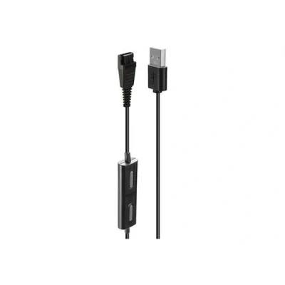 Image de Lindy Câble pour casque micro USB mâle Déconnexion rapide 58 cm noir