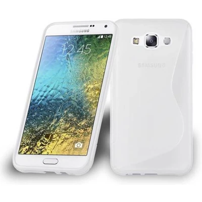 Afbeelding van Cadorabo Hoesje geschikt voor Samsung Galaxy E7 in SEMI TRANSPARANT Beschermhoes gemaakt van flexibel TPU silicone Case Cover