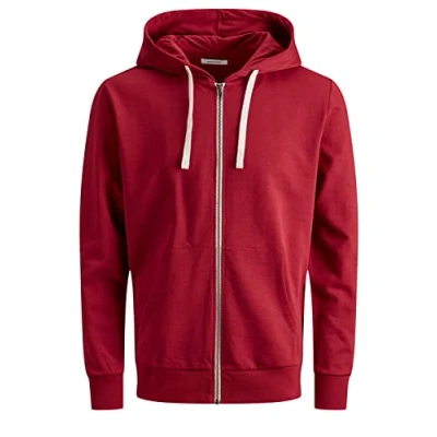 Afbeelding van JACK &amp; JONES Jjeholmen Sweat Zip Hood Noos Veste Homme, Rio Red, M