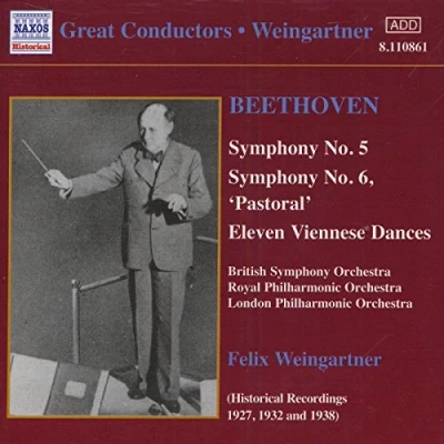 Afbeelding van London Philharmonic Orchestra, Felix Weingartner Beethoven: Symphonies Nos. 5 &amp; 6/Eleven Viennese Dances (CD)