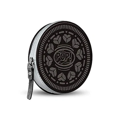 Afbeelding van Oh my Pop! ronde portemonnee black cookie