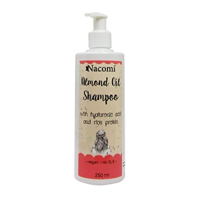 Afbeelding van Nacomi Almond Oil Shampoo Hyaluronic en Rice Protein 250ml.