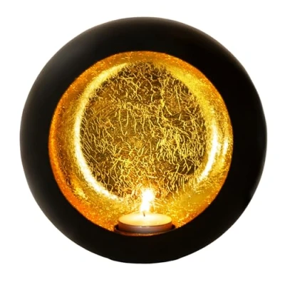 Afbeelding van Gadgy Waxinelichthouder Rond Theelichthouders Sfeerverlichting binnen Kaarsenhouder voor Waxinelichten 17x17 cm