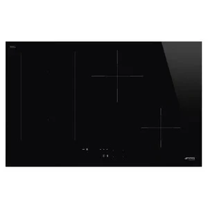 Afbeelding van Smeg Sim3844d Inductiekookplaat 80 Cm 2 Zones + 1 Multizone Autovent 2.0 Rechte Rand Zwart