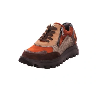 Afbeelding van Waldläufer Sneakers laag, Dames, Maat: 38.5, Moro merlot terra Leer