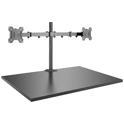 Afbeelding van LINDY Zubehör TFT/LCD TV Monitor tafelbeugel 2 voudig 43,2 cm (17) 71,1 (28) Zwart Kantelbaar en zwenkbaar