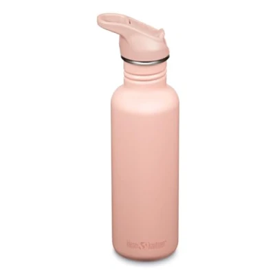 Afbeelding van Klean Kanteen Classic Narrow (Flip Sport) 1011198 Fietsfles met roestvrijstalen dop in de kleur roze, 800 ml volume