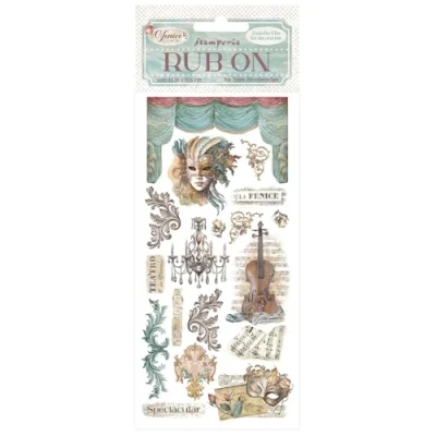Afbeelding van Stamperia Venice City of Art Rub On 4x8,5 Inch Masks (DFLRB167)