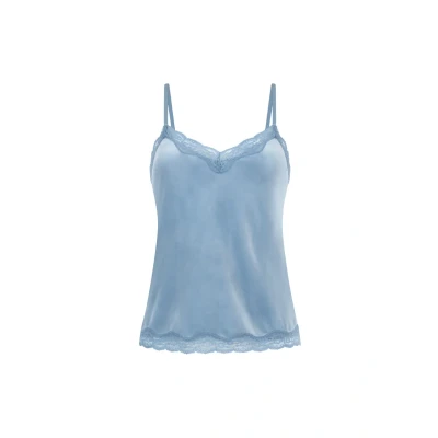 Afbeelding van Hunkemöller Pyjamashirt, Dames, Maat: XS, Blue