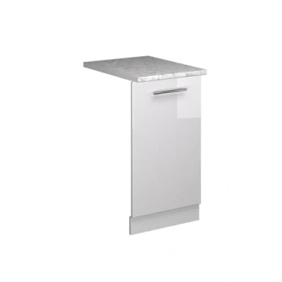 Afbeelding van Vicco Fame LineVoorpaneel vaatwasser 45 cm , WB Marmer Wit Hoogglans