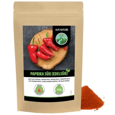 Afbeelding van Zoete paprika (250 g), zachte gemalen paprika, paprikapoeder in hersluitbare verpakking