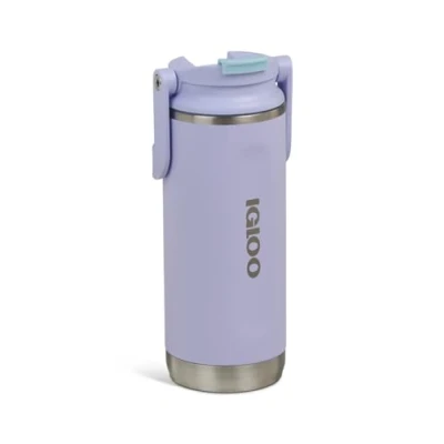 Afbeelding van IGLOO Flip ‘n’ Sip Drinkfles Drinkbeker Lila 475ml Thermosfles
