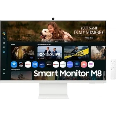 Afbeelding van Samsung S32FM801UU LED monitor Energielabel F (A G) 81.3 cm (32 inch) 3840 x 2160 Pixel 16:9 4 ms HDMI, USB A 2.0, C, WiFi, Bluetooth VA