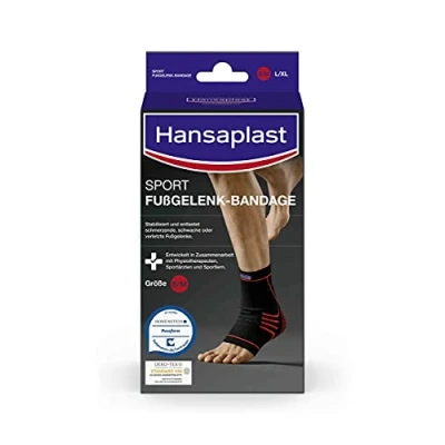 Afbeelding van Hansaplast Sportenkel bandage sportbandage voor de rechter en linkerenkel, maat S/M