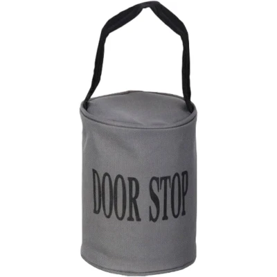 Afbeelding van Esschert Design Deurstopper Met Handvat 13X27 Cm Grijs