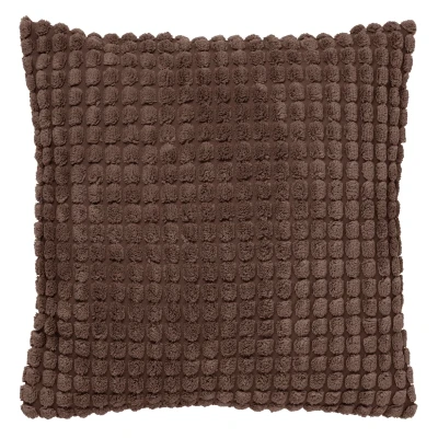 Afbeelding van Dutch Decor ROME Sierkussen 45x45 cm 100% polyester effen kleur Chocolate Martini donkerbruin