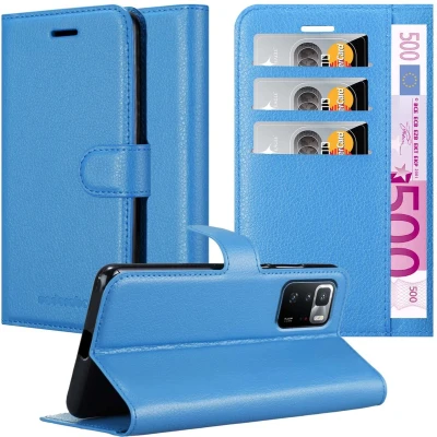 Afbeelding van Cadorabo Hoesje geschikt voor Xiaomi POCO X3 GT in PASTEL BLAUW Beschermhoes met magnetische sluiting, standfunctie en kaartvakje Book Case Cover Etui